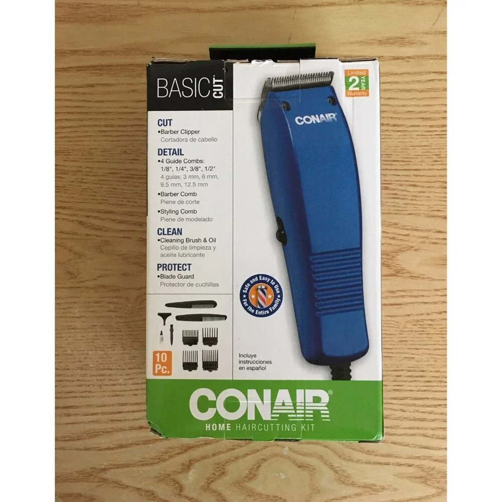 New Conair 10pc Home Haircutting Kit Great Gift!!